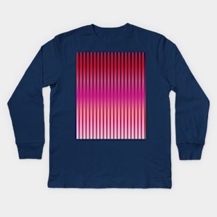 Love and Hate (Stripes) Kids Long Sleeve T-Shirt